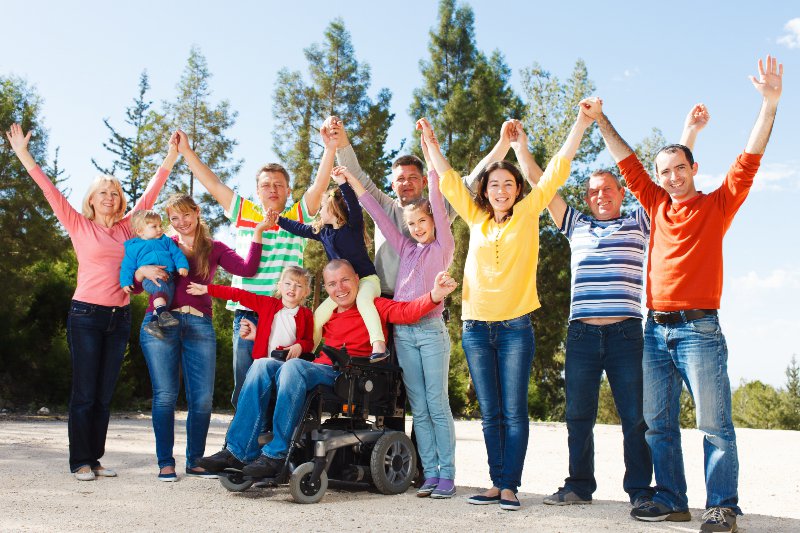 a group of people in an inclusive community