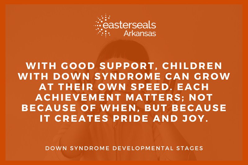 down syndrome developmental stages